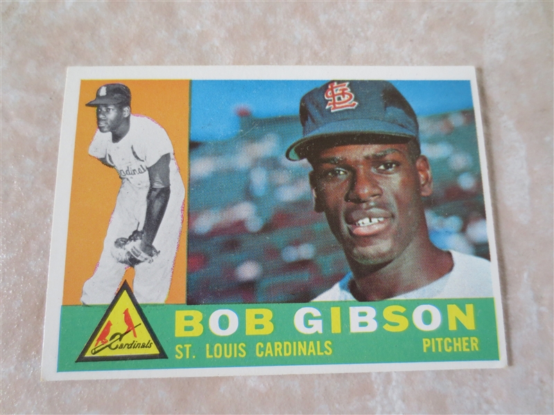 1960 Topps Bob Gibson baseball card #73 Hall of Famer