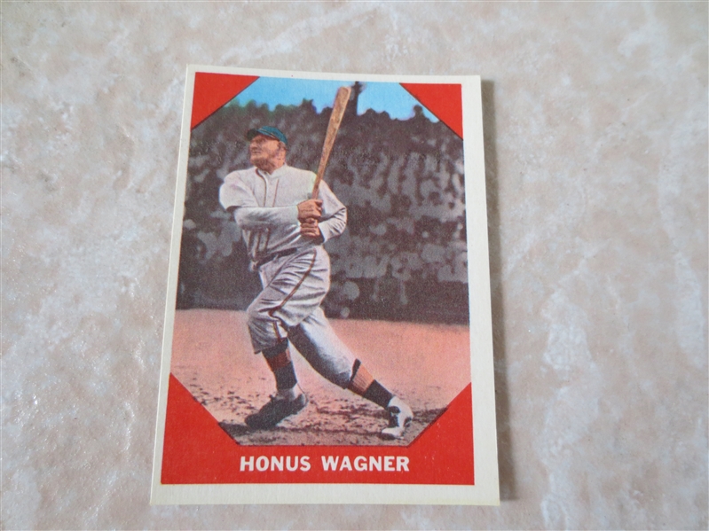 1960 Fleer Baseball Greats Honus Wagner baseball card #62 A beauty!