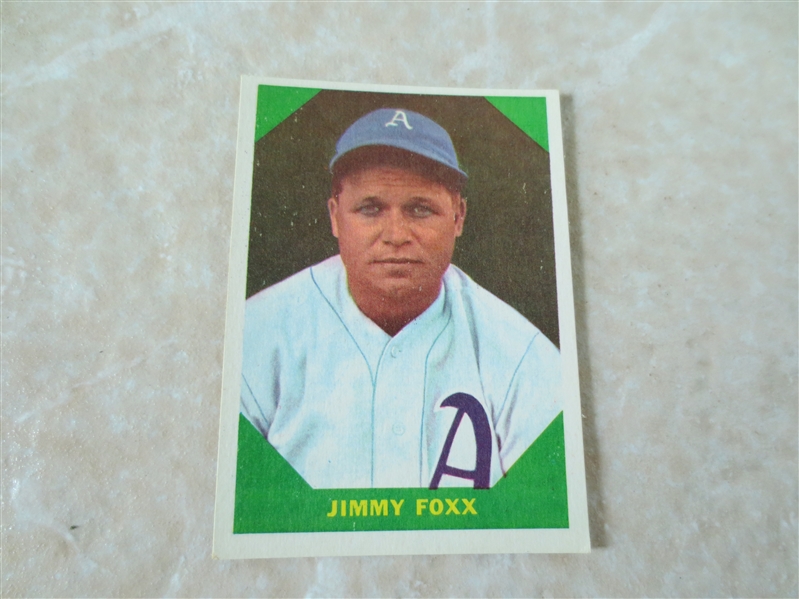 1960 Fleer Baseball Greats Jimmy Foxx baseball card #53
