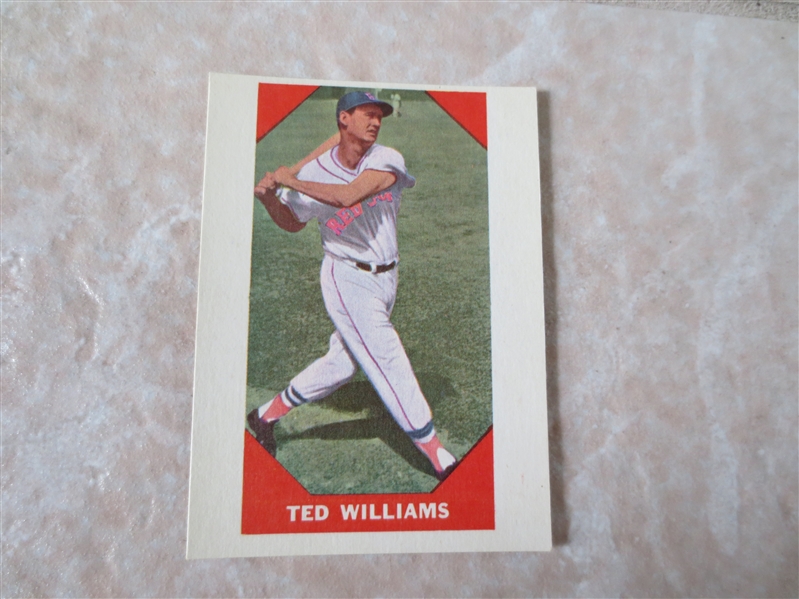 1960 Fleer Baseball Greats Ted Williams baseball card #72  A beauty!