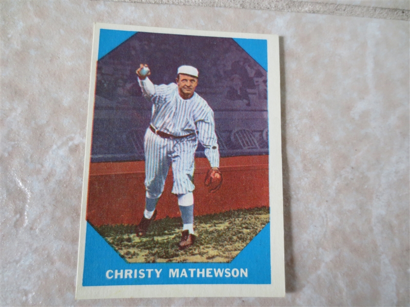 1960 Fleer Baseball Greats Christy Mathewson baseball card #2  very nice condition