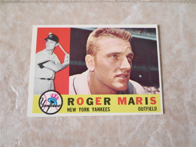 1960 Topps Roger Maris baseball card #377  Very nice condition!