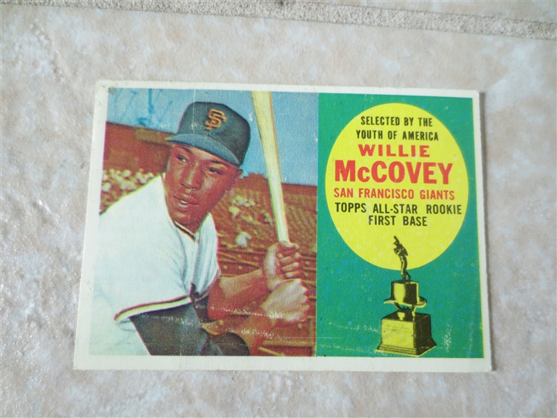 1960 Topps Willie McCovey Rookie baseball card #316