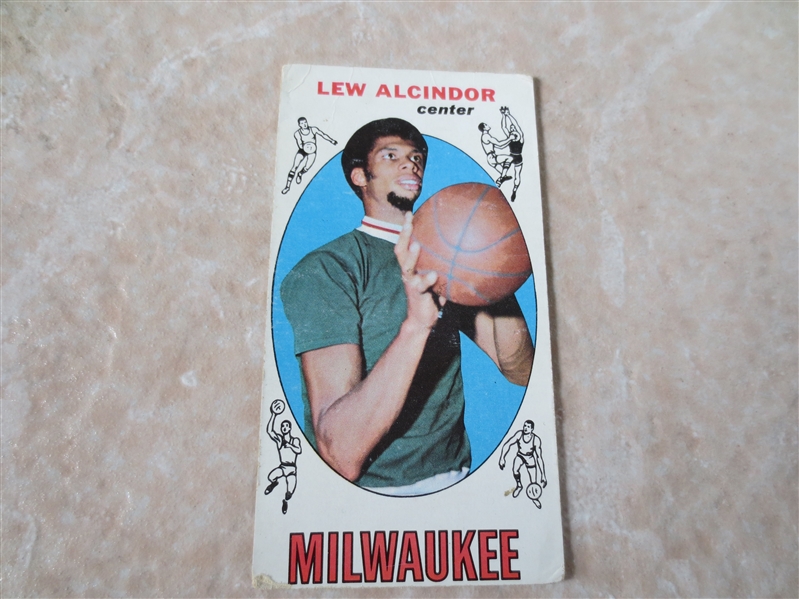 1969-70 Lew Alcindor rookie card #25 in affordable condition Kareem Abdul Jabbar