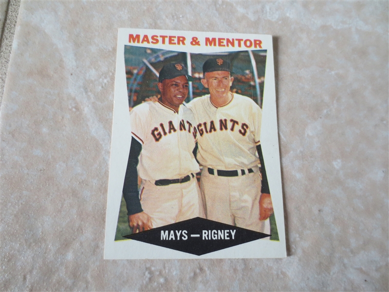 1960 Topps Master & Mentor Willie Mays baseball card #7