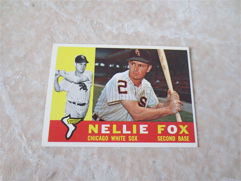 1960 Topps Nellie Fox #100 baseball card Hall of Famer