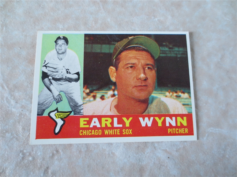 1960 Topps Early Wynn #1 baseball card Hall of Famer  A beauty!