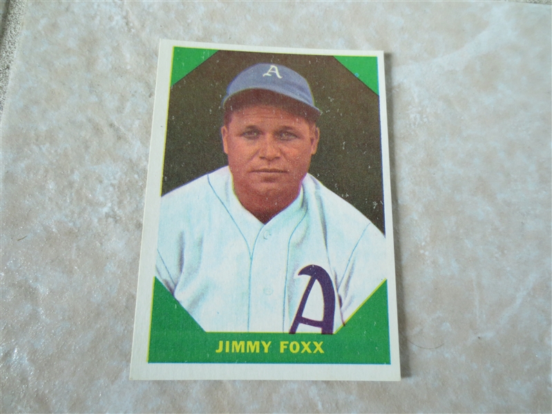 1960 Fleer Greats Jimmy Foxx baseball card #53 A beauty!   2