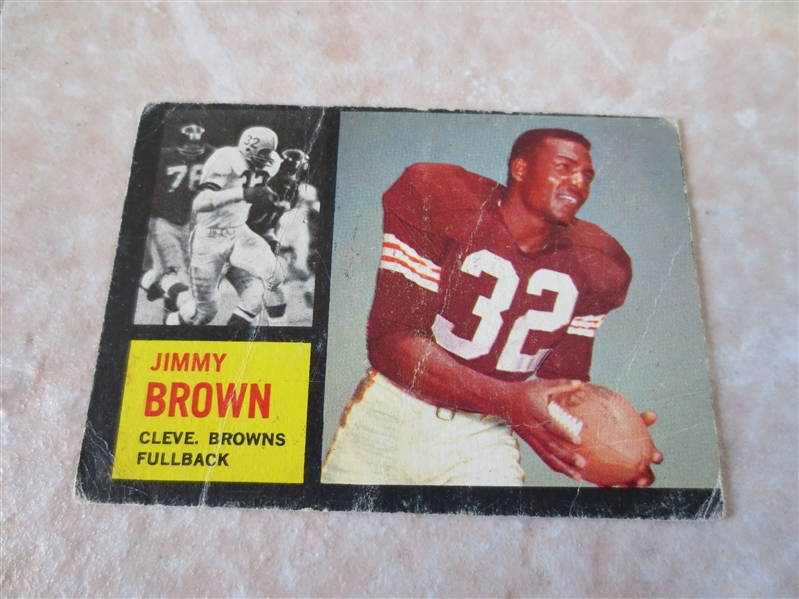 1962 Topps Jim Brown #28 football card in affordable condition