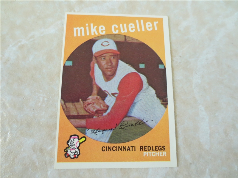 1959 Topps Mike Cuellar rookie baseball card #518 A beauty but centering