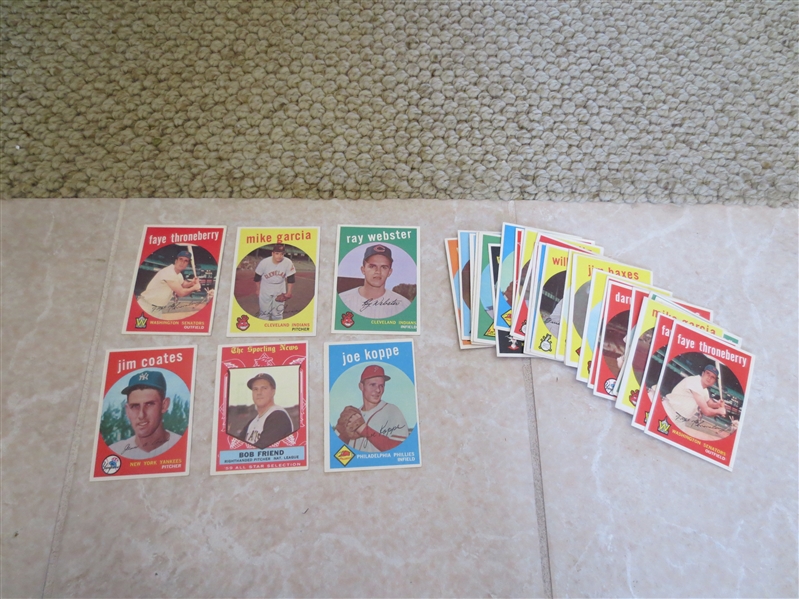 (33) 1959 Topps Last Series Baseball Cards in Near Mint condition!