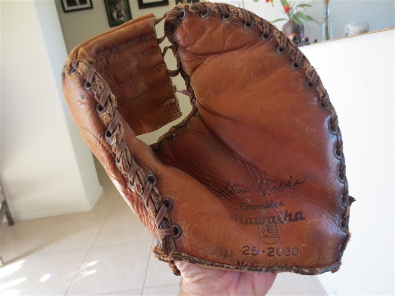 (3) different 1950's-60's Steve Bilko store model baseball gloves  All made in USA