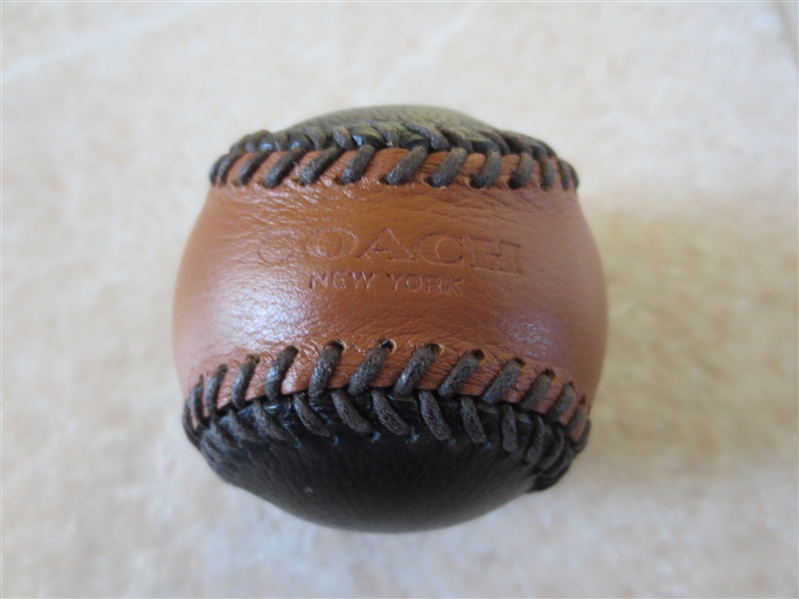 Coach New York Leather Baseball  Unusual