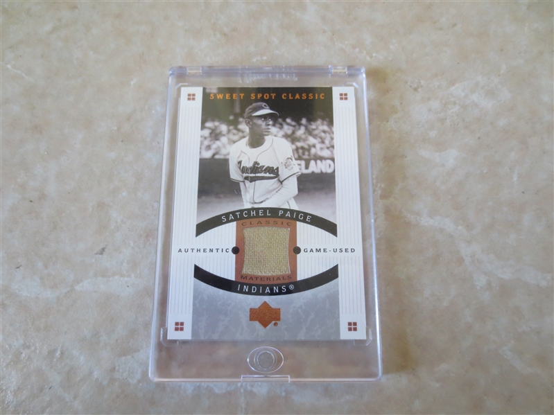 Satchel Paige Upper Deck Authentic Game Used Sweet Spot Classic Baseball Card