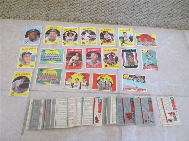 (350) 1959 Topps baseball cards in great condition!