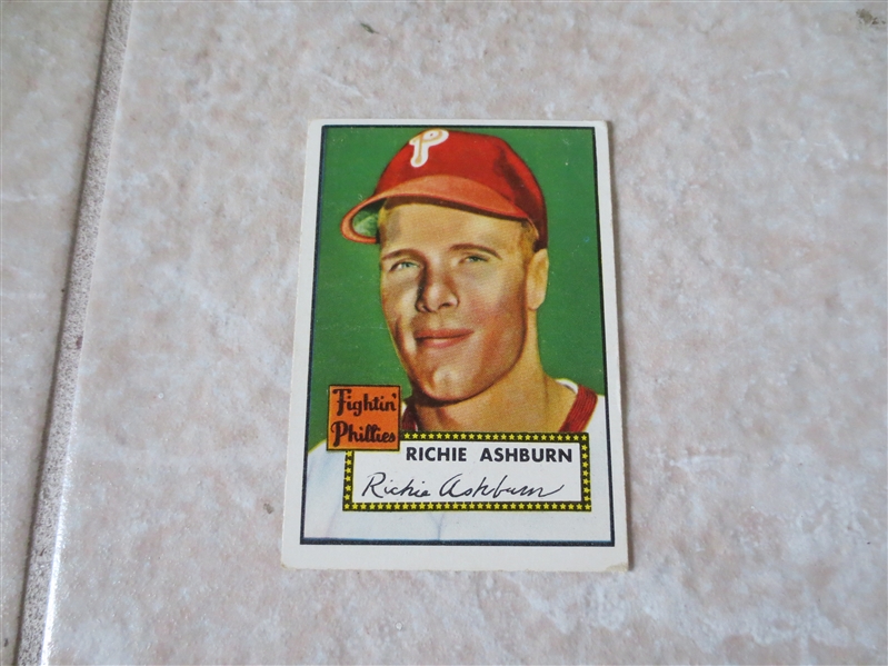 1952 Topps Richie Ashburn #216 baseball card Hall of Famer