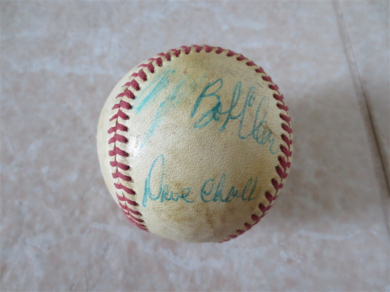 (3) Autographed California Angels baseballs with many signatures including Jimmie Reese
