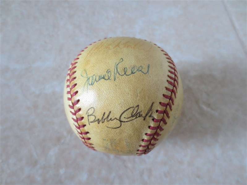 (3) Autographed California Angels baseballs with many signatures including Jimmie Reese