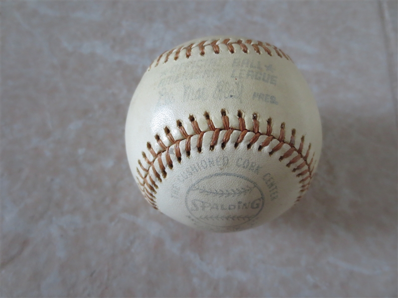 Autographed Nolan Ryan Spalding Official AL Lee MacPhail baseball