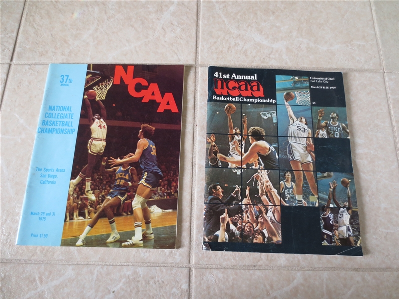1975, 1979 NCAA Championship basketball programs Bird vs. Magic