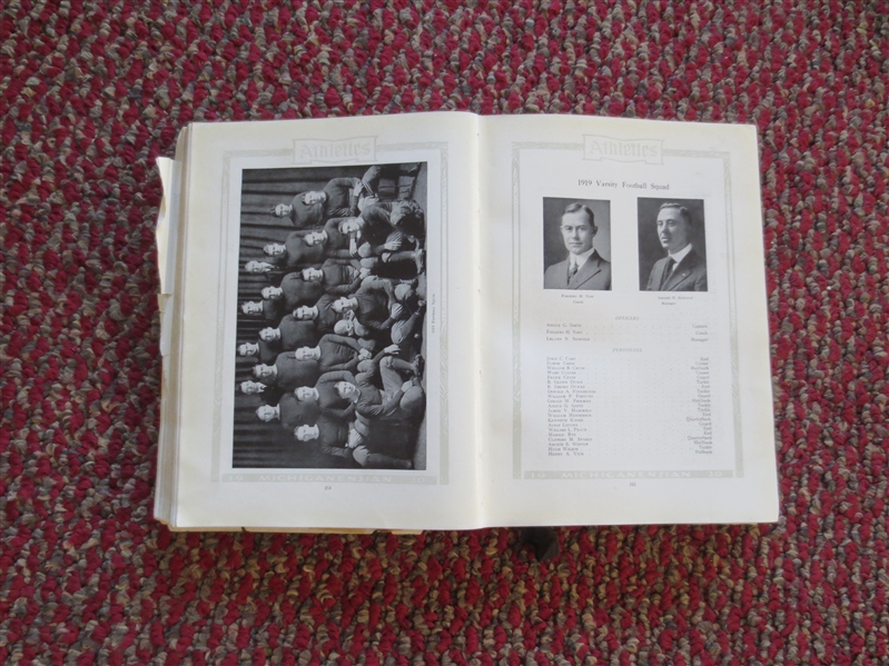 1920 University of Michigan yearbook Fielding Yost