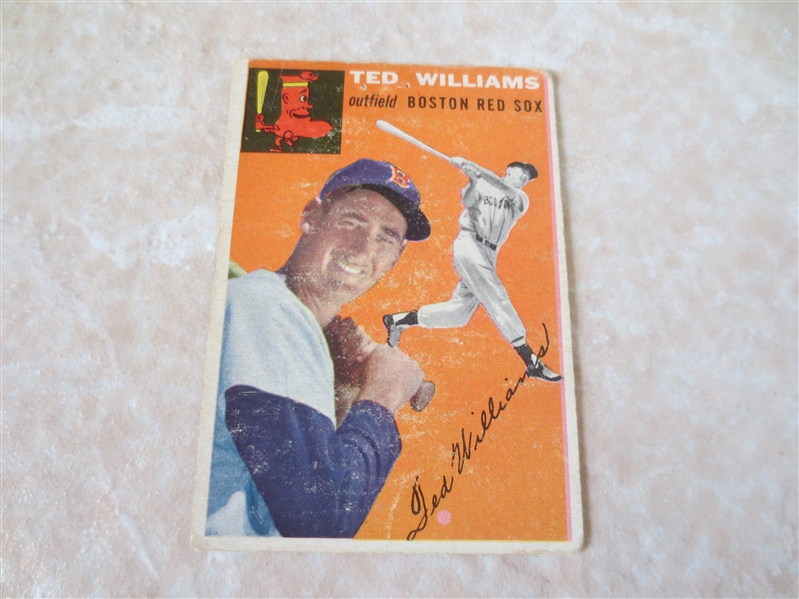 1954 Topps Ted Williams baseball card #1 in affordable condition