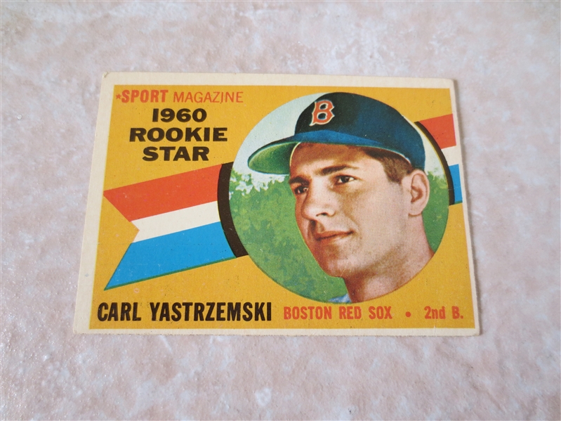 1960 Topps Carl Yastrzemski rookie baseball card #148 in excellent condition