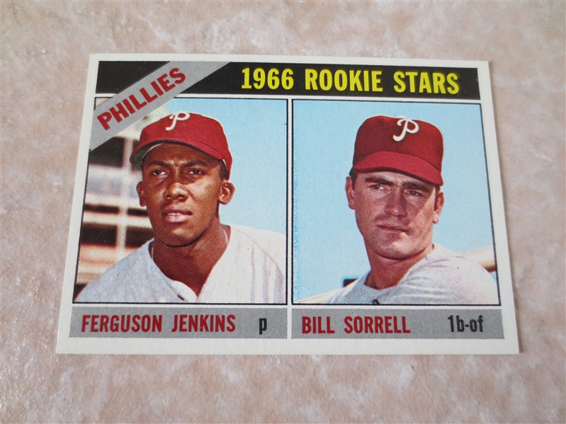 1966 Topps Ferguson Jenkins rookie baseball card #254  A beauty!  Send to PSA?