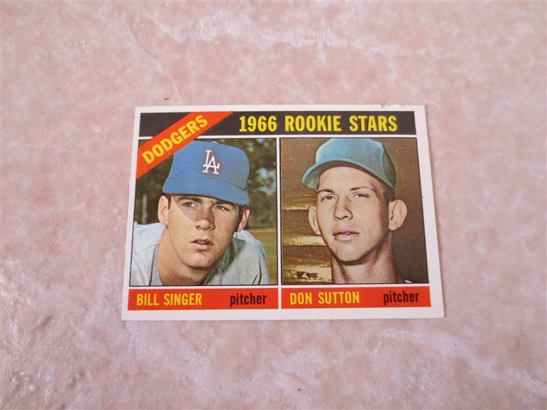 1966 Topps Don Sutton rookie baseball card #288 in very nice condition!