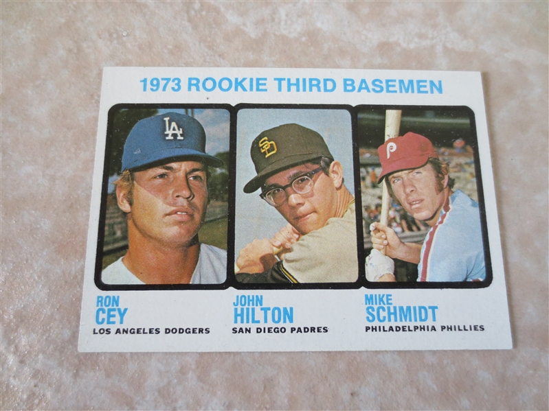 1973 Topps Mike Schmidt rookie baseball card #615  A beauty!  Send to PSA?