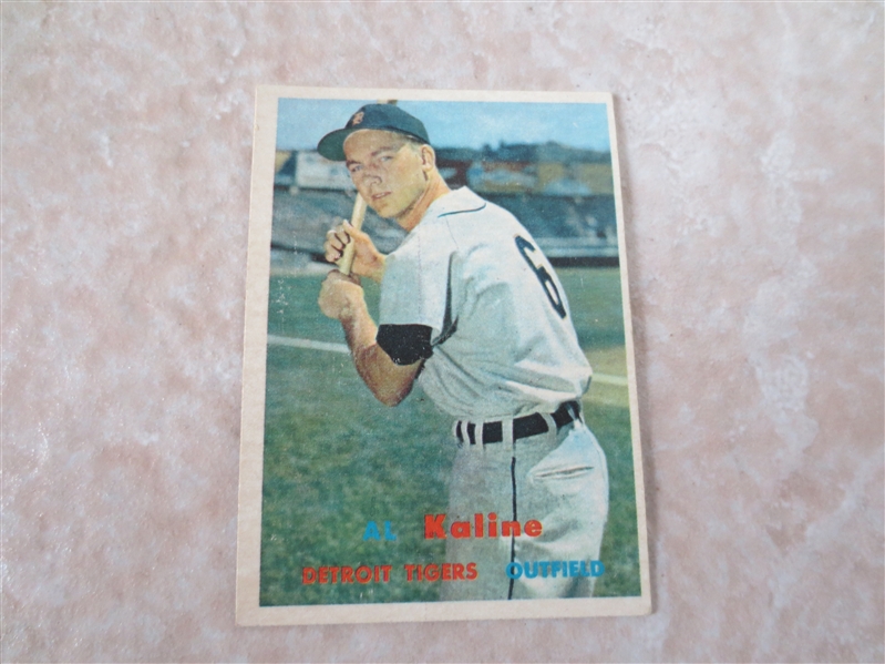 1957 Topps Al Kaline baseball card #125 in nice condition Hall of Famer