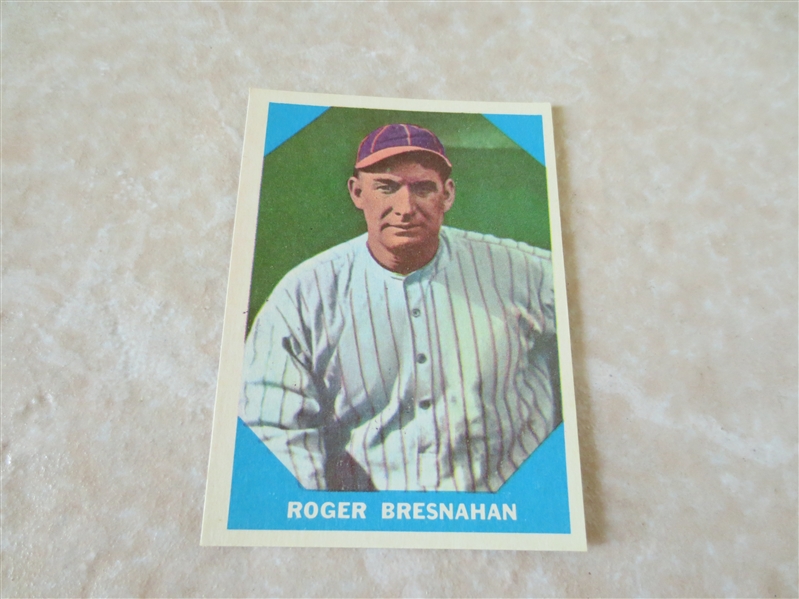 1960 Fleer Greats Roger Bresnahan baseball card #8  A beauty!  Send to PSA?