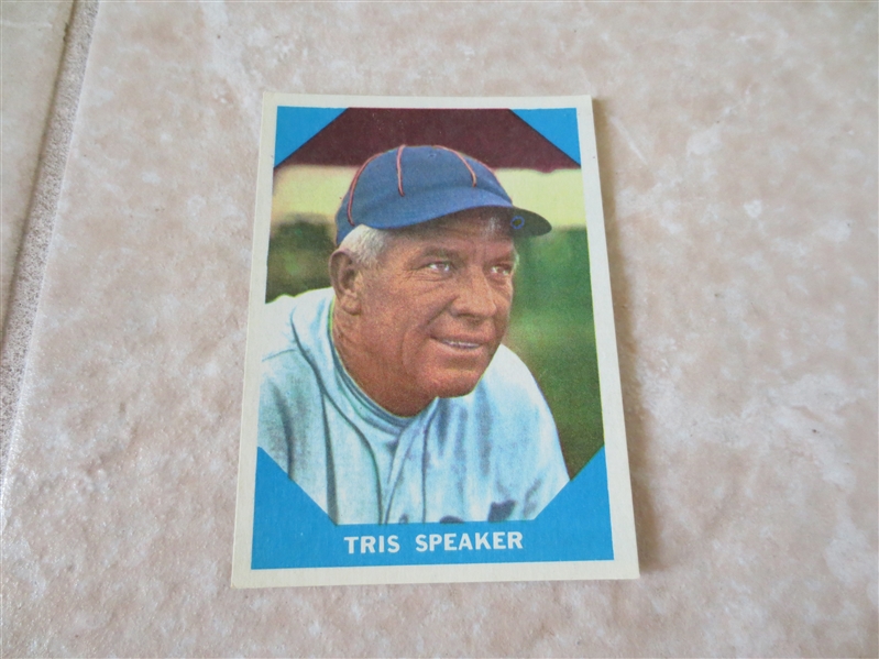 1960 Fleer Greats Tris Speaker baseball card #10 A beauty!  Send to PSA?