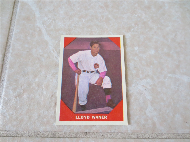 1960 Fleer Greats Lloyd Waner baseball card #78 in very nice condition
