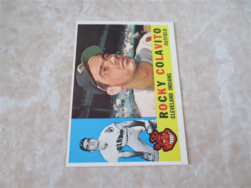 1960 Topps Rocky Colavito baseball card #400 in very nice condition