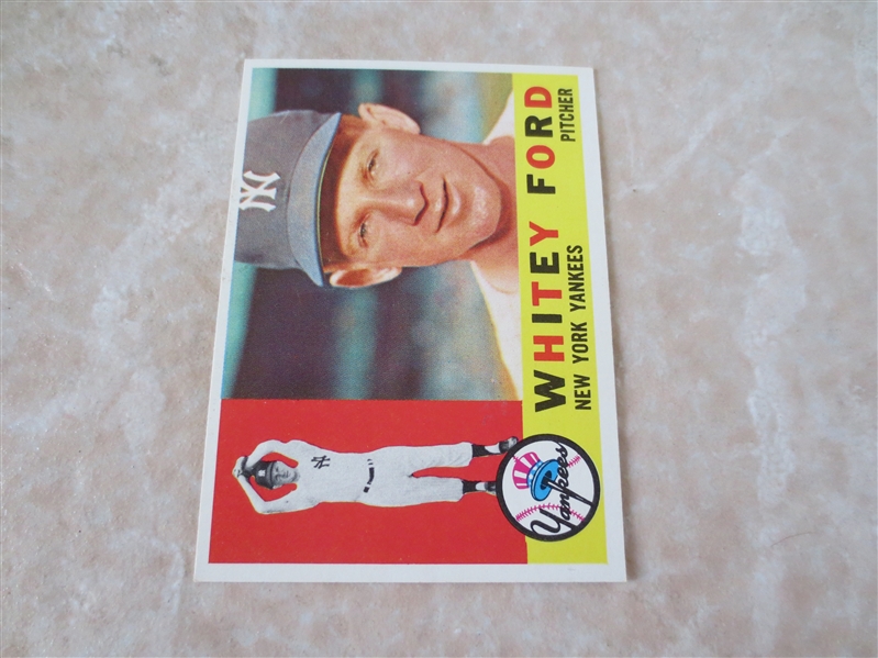 1960 Topps Whitey Ford baseball card #35 in very nice condition