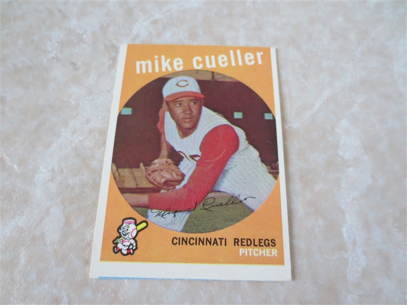 1959 Topps Mike Cuellar rookie baseball card #518 in nice condition
