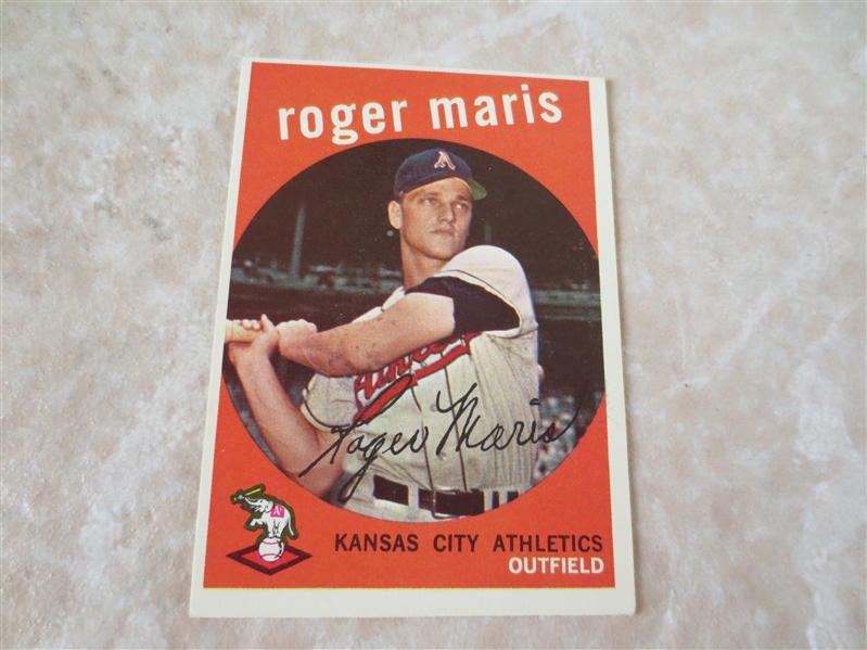 1959 Topps Roger Maris baseball card #202 in very nice condition!