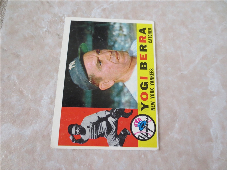 1960 Topps Yogi Berra baseball card #480 Hall of Famer