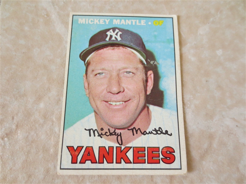 1967 Topps Mickey Mantle baseball card #150 in affordable condition