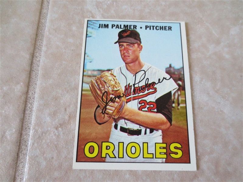 1967 Topps Jim Palmer baseball card #475 in very nice condition!