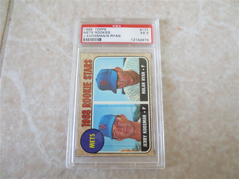 1968 Topps Nolan Ryan rookie PSA 5 ex baseball card #177