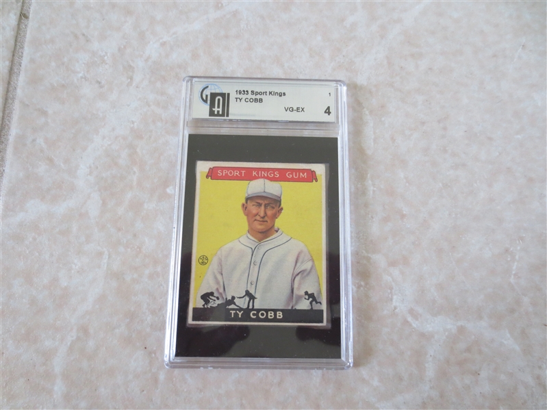 1933 Sport Kings Ty Cobb GAI 4 vg-ex baseball card #1 WOW!