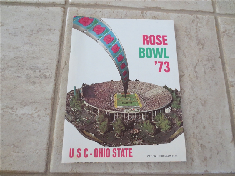 1973 Rose Bowl football program USC vs. Ohio State