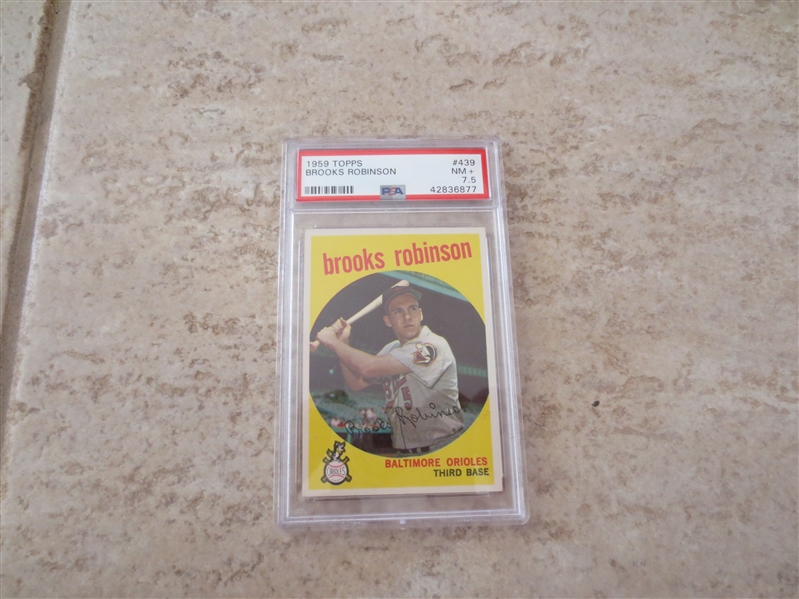 1959 Topps Brooks Robinson PSA 7.5 Near mint + baseball card #439