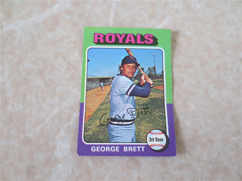 1975 Topps Mini George Brett rookie card #228