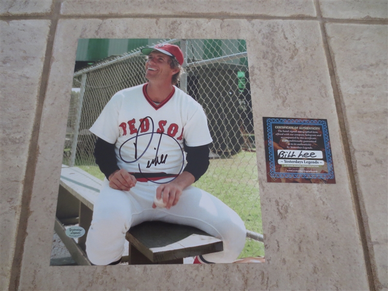 Autographed Bill Spaceman Lee Boston Red Sox 8 x 10 color photo