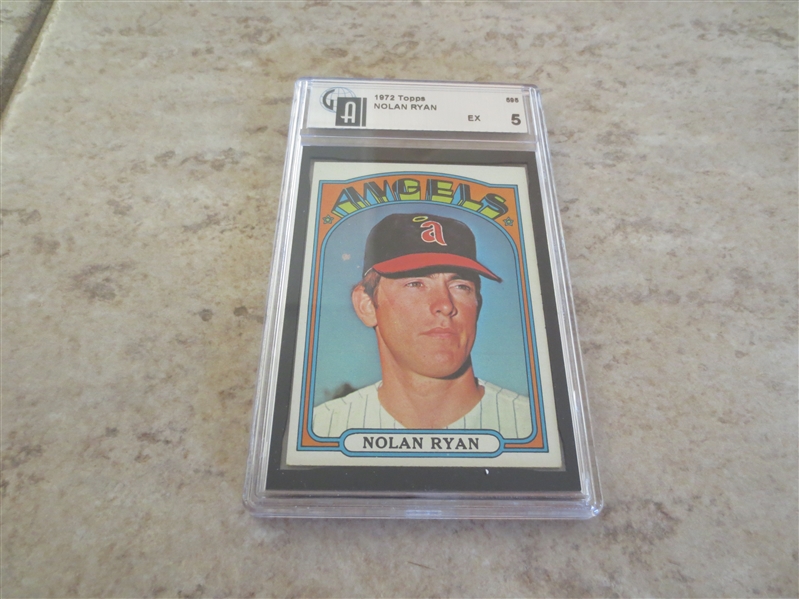 (2) Affordable 1972 Topps Nolan Ryan and 1970 Topps Bench GAI graded cards