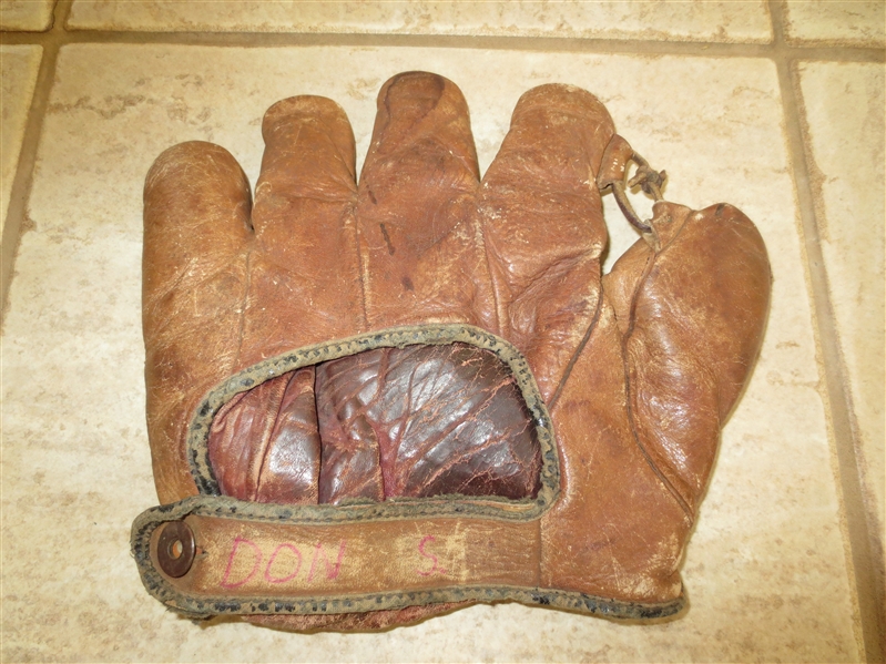 1920's Walter Johnson Store Model A9 baseball glove 10