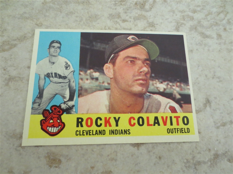 1960 Topps Rocky Colavito baseball card #400 in great condition!